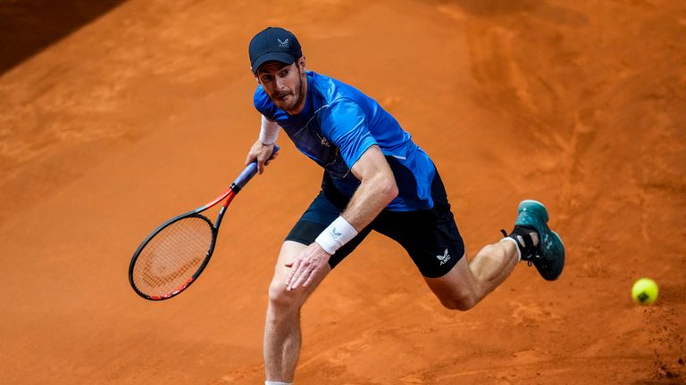 Andy Murray beat Denis Shapovalov 6-1 3-6 6-2 to set up a last-16 clash with Novak Djokovic at the Madrid Open